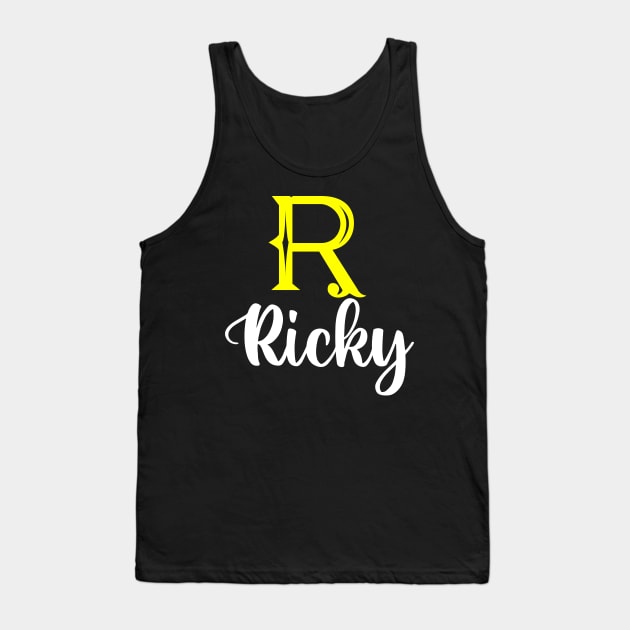 I'm A Ricky ,Ricky Surname, Ricky Second Name Tank Top by tribunaltrial